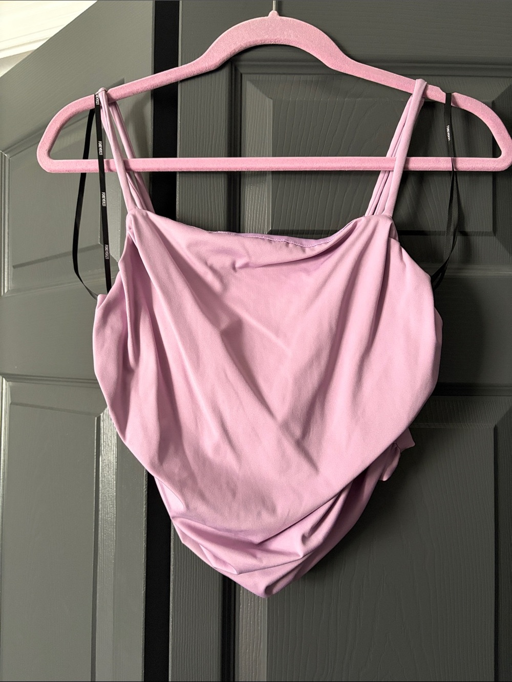 Forever 21 Pastel Lilac Draped Bandeau Cami